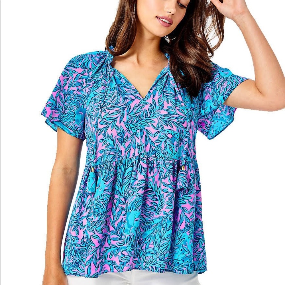 New Zadie Ruffle Top XS